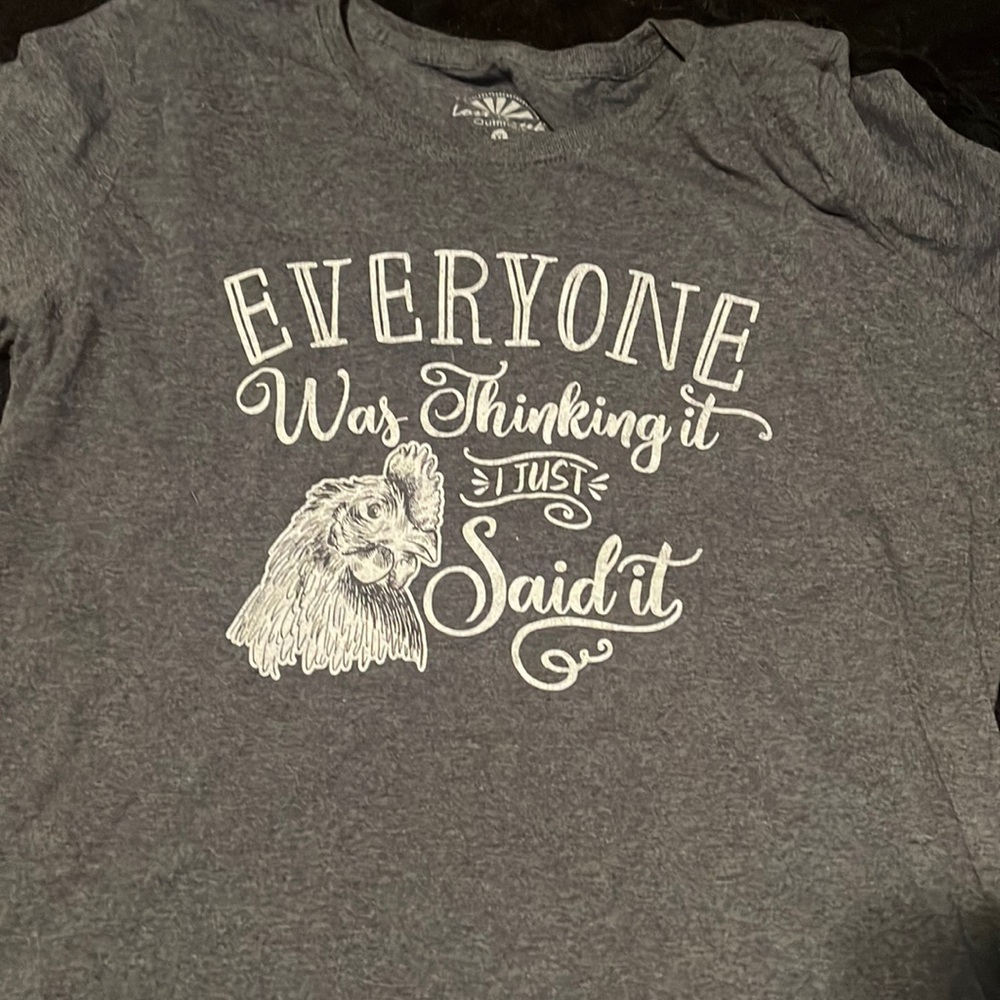 Gray t shirt size xl